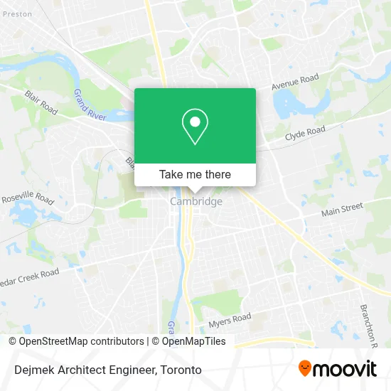 Dejmek Architect Engineer map