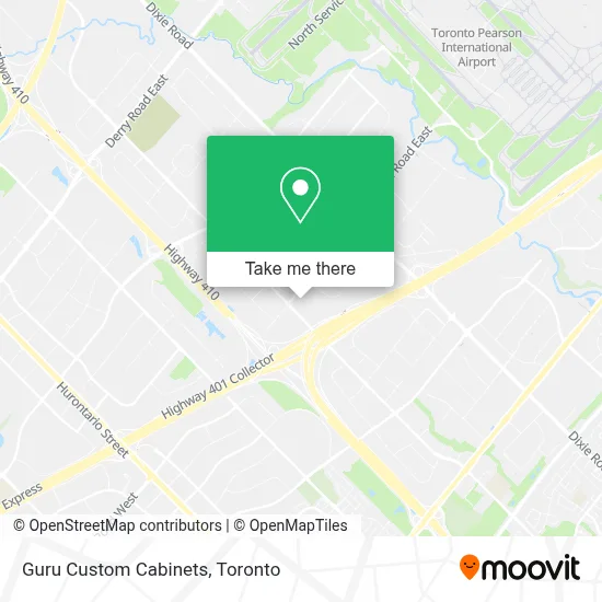 Guru Custom Cabinets map