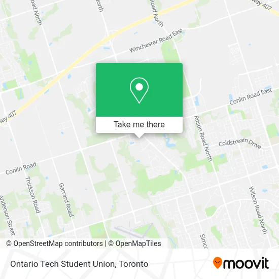 Ontario Tech Student Union map