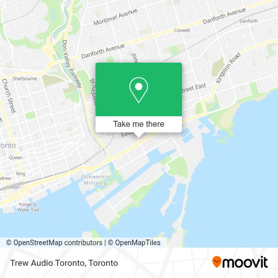 Trew Audio Toronto map