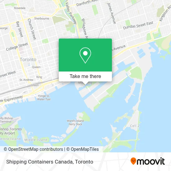 Shipping Containers Canada map