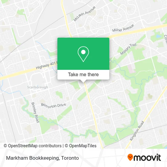 Markham Bookkeeping map
