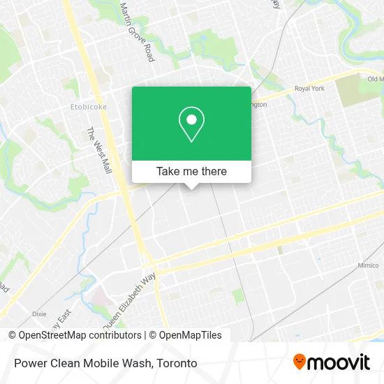 Power Clean Mobile Wash map