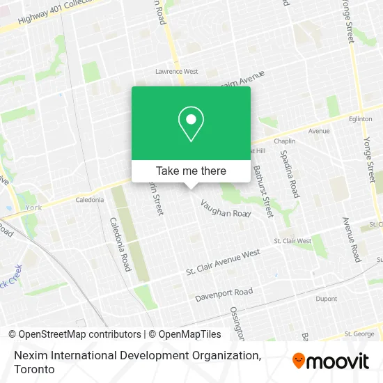 Nexim International Development Organization map