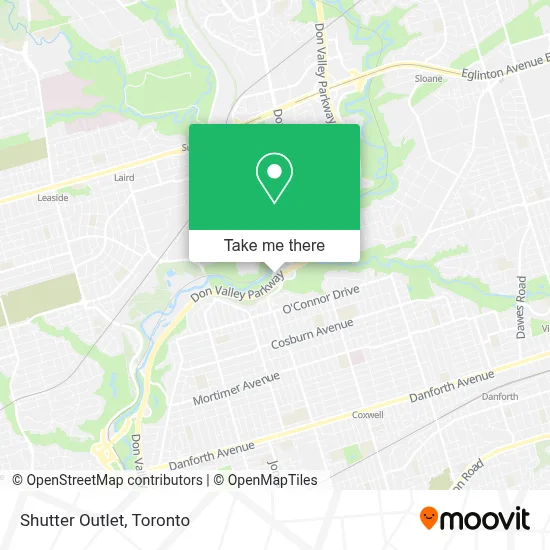 Shutter Outlet map