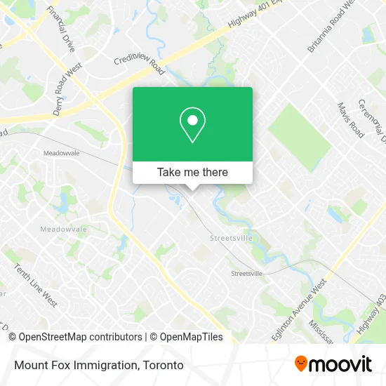 Mount Fox Immigration map