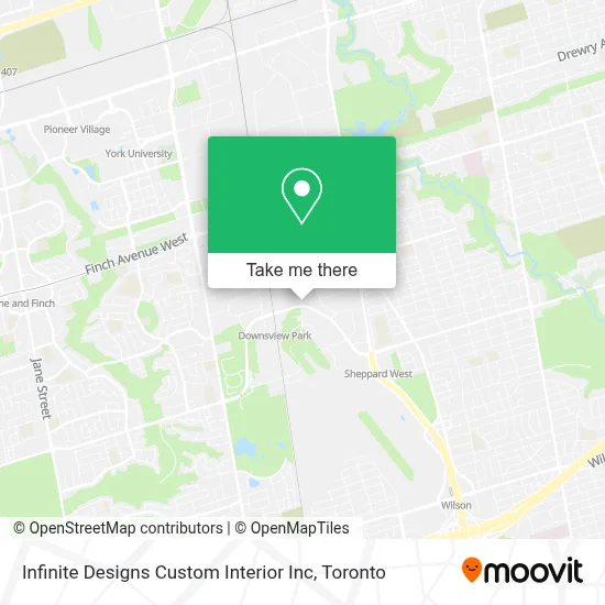Infinite Designs Custom Interior Inc map