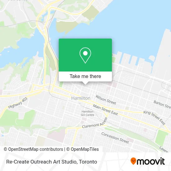 Re-Create Outreach Art Studio map
