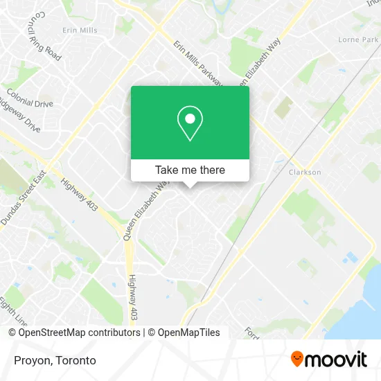 Proyon map