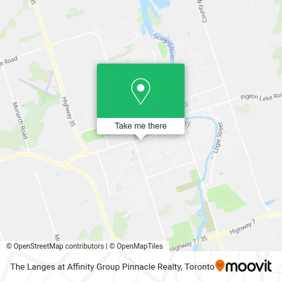 The Langes at Affinity Group Pinnacle Realty map