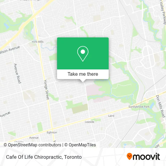 Cafe Of Life Chiropractic map