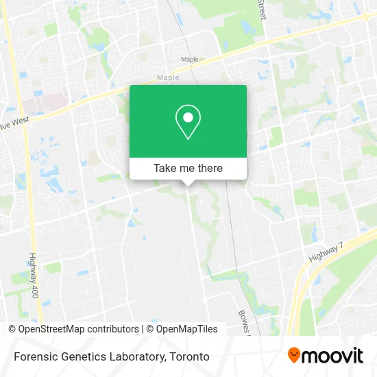 Forensic Genetics Laboratory map