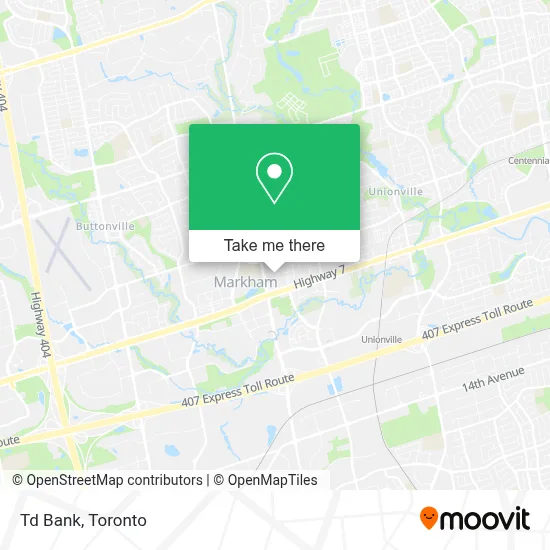 Td Bank map