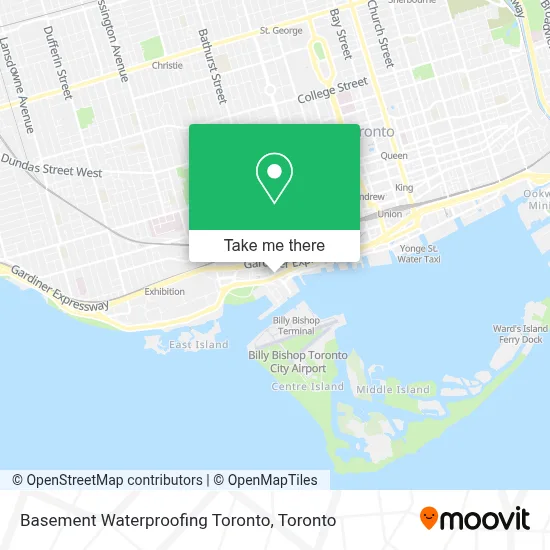 Basement Waterproofing Toronto map