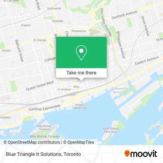 Blue Triangle It Solutions map