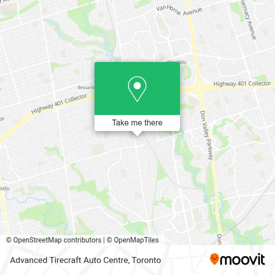 Advanced Tirecraft Auto Centre map