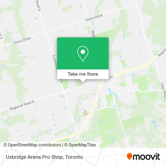 Uxbridge Arena Pro Shop map