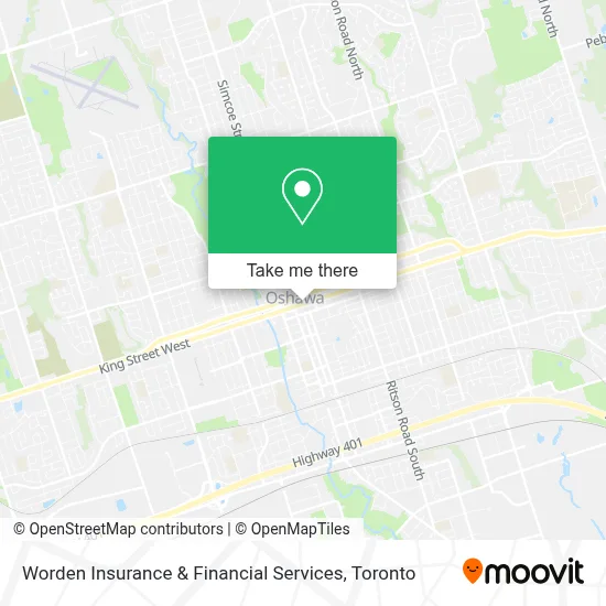 Worden Insurance & Financial Services map