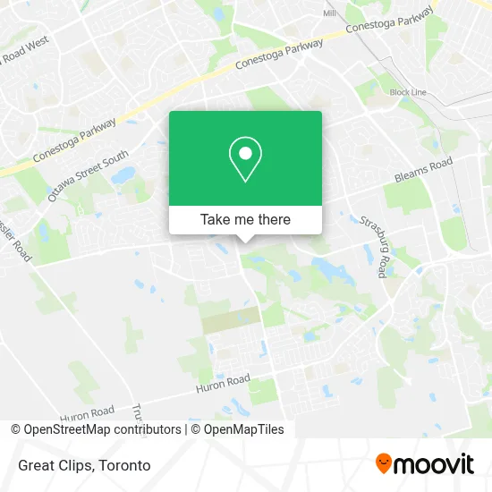 Great Clips map
