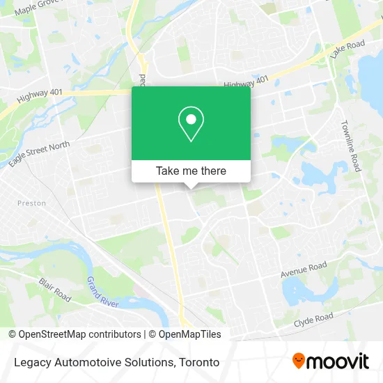 Legacy Automotoive Solutions map