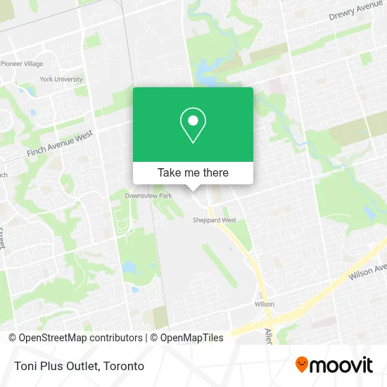Toni Plus Outlet map