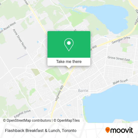 Flashback Breakfast & Lunch map