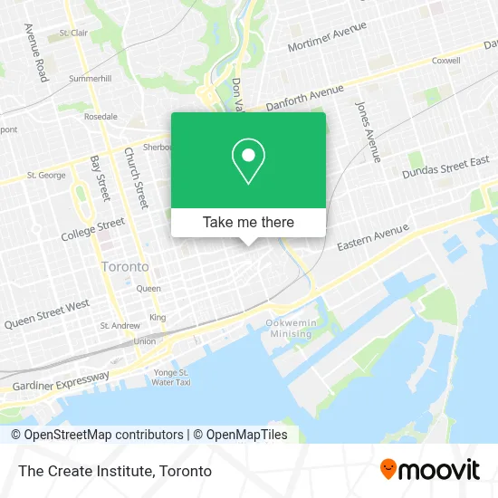 The Create Institute map