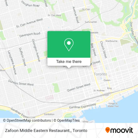 Zafoon Middle Eastern Restaurant. map