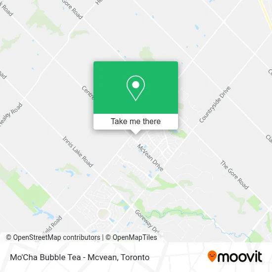 Mo'Cha Bubble Tea - Mcvean map