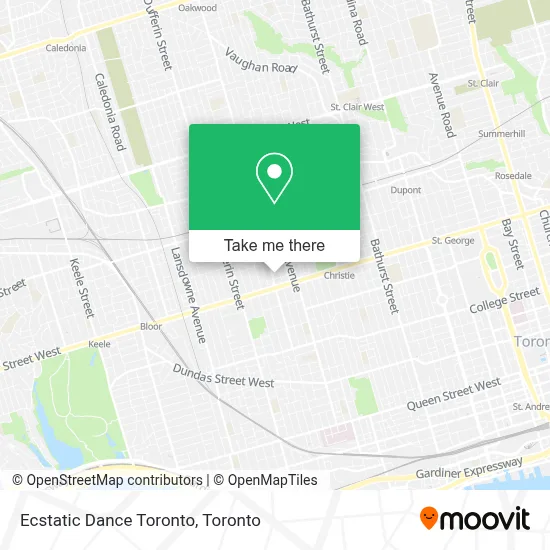 Ecstatic Dance Toronto map