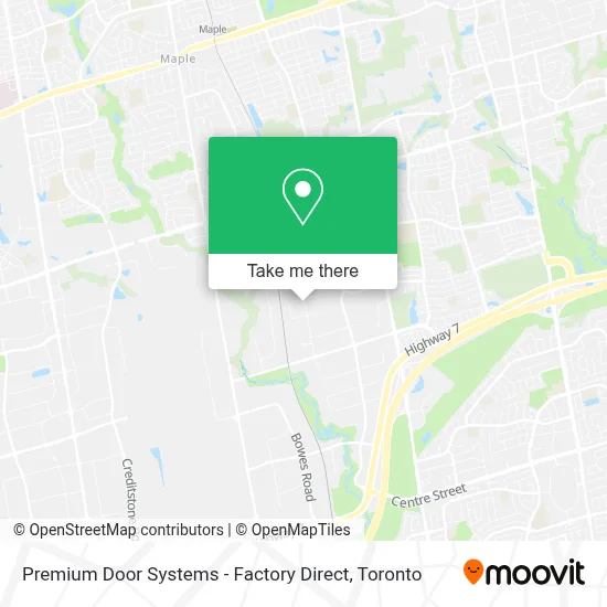 Premium Door Systems - Factory Direct map
