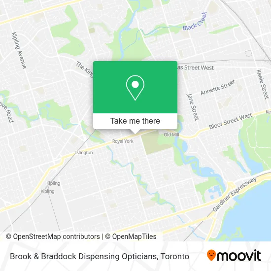 Brook & Braddock Dispensing Opticians map