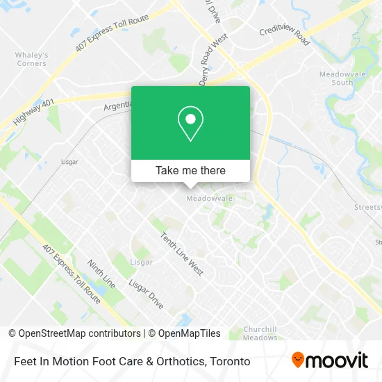 Feet In Motion Foot Care & Orthotics map