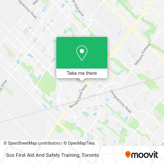 Sos First Aid And Safety Training map