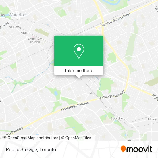 Public Storage map