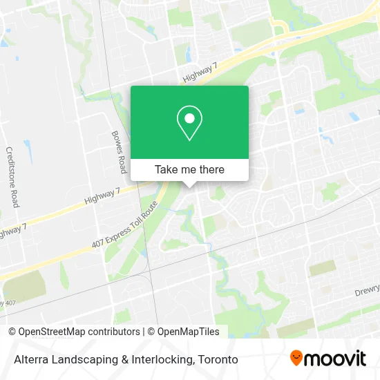 Alterra Landscaping & Interlocking map