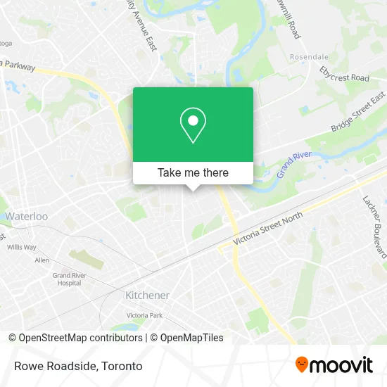 Rowe Roadside map