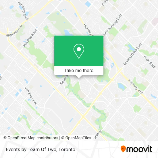 Events by Team Of Two map
