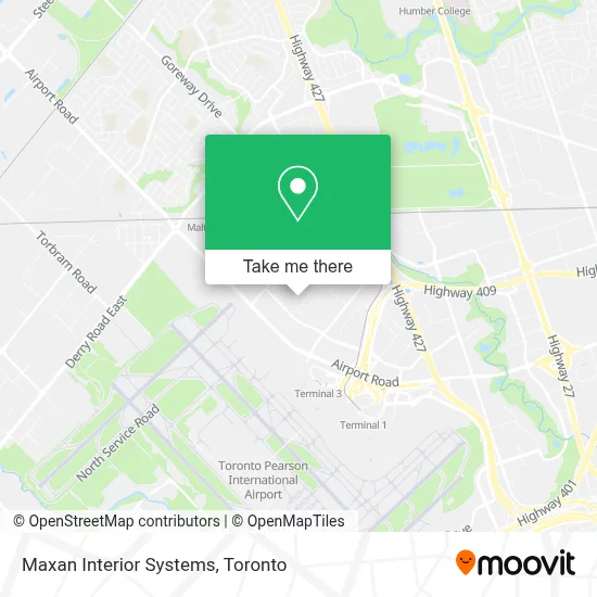 Maxan Interior Systems map