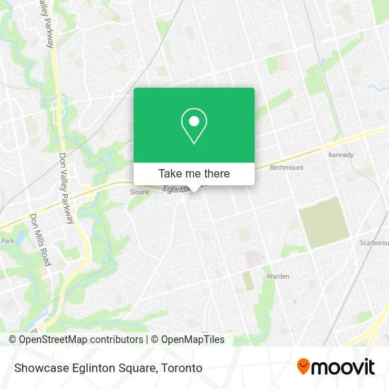 Showcase Eglinton Square map