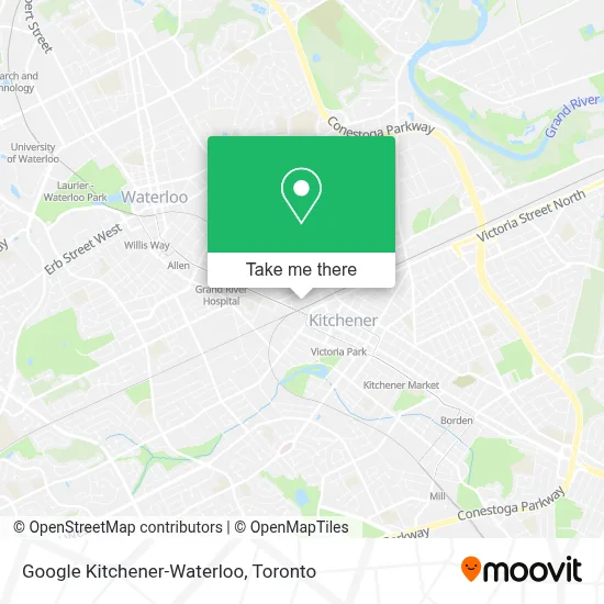 Google Kitchener-Waterloo plan