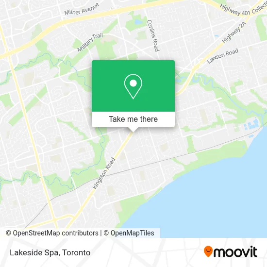 Lakeside Spa map