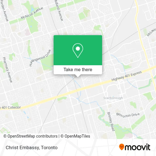 Christ Embassy map