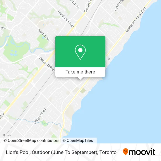 Lion's Pool, Outdoor (June To September) map