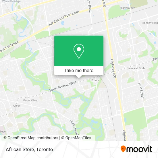 African Store map