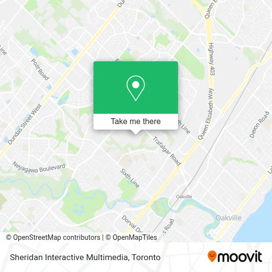 Sheridan Interactive Multimedia map