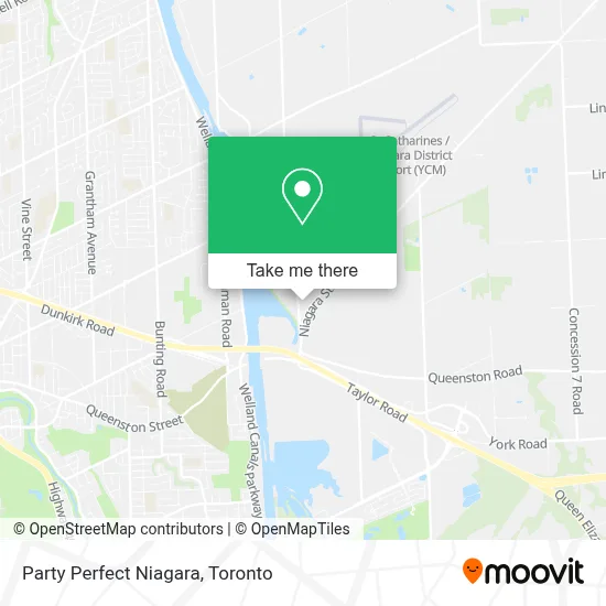 Party Perfect Niagara map