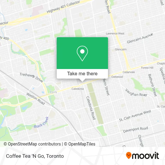 Coffee Tea 'N Go map
