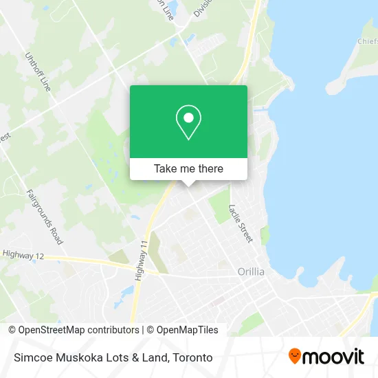 Simcoe Muskoka Lots & Land map