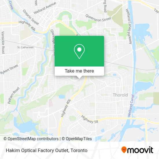 Hakim Optical Factory Outlet map